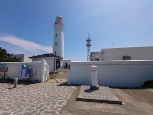 犬吠埼灯台と白い郵便ポスト(2022/6/28)